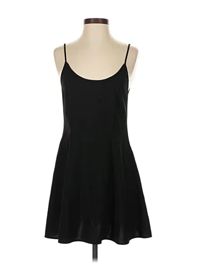 Pre-owned Zara Casual Dress In Black