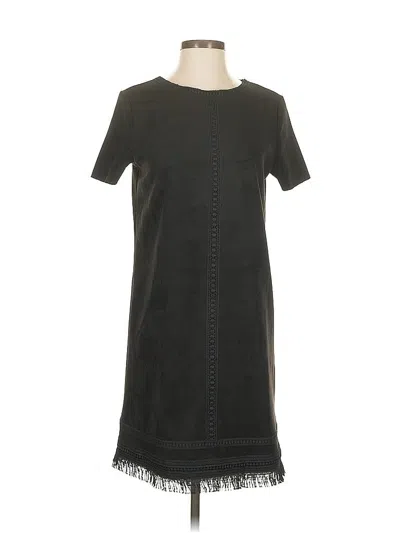 Pre-owned Zara Casual Dress In Black