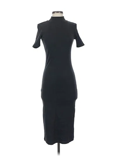 Pre-owned Zara Casual Dress In Black