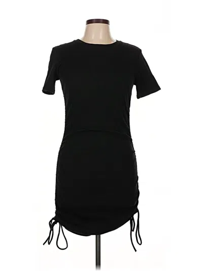 Pre-owned Zara Casual Dress In Black
