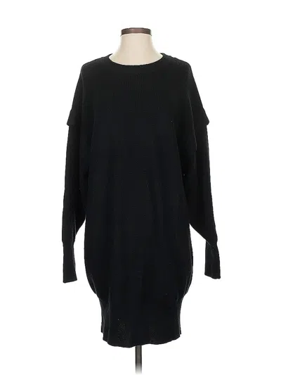 Pre-owned Zara Casual Dress In Black