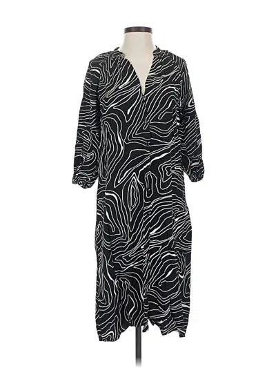 Pre-owned Zara Casual Dress In Black