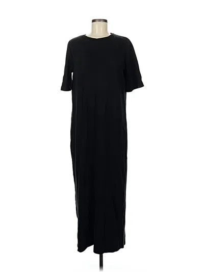 Pre-owned Zara Casual Dress In Black