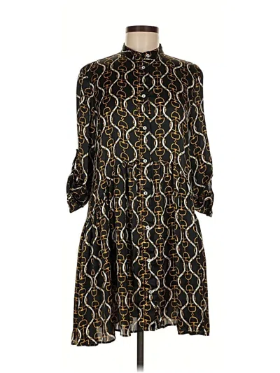 Pre-owned Zara Casual Dress In Black