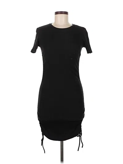 Pre-owned Zara Casual Dress In Black