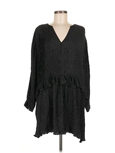 Pre-owned Zara Casual Dress In Black