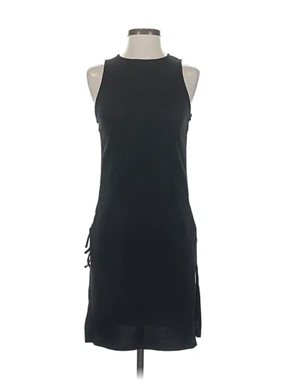 Pre-owned Zara Casual Dress In Black
