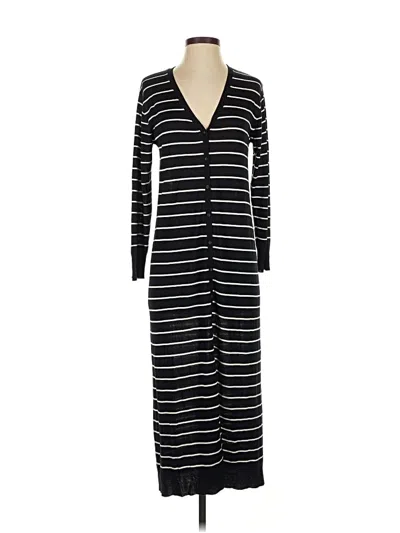 Pre-owned Zara Casual Dress In Black