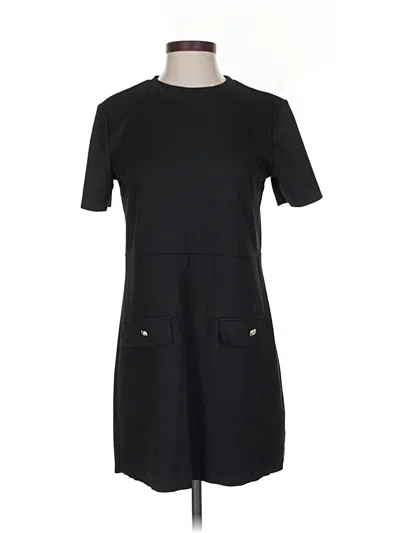Pre-owned Zara Casual Dress In Black