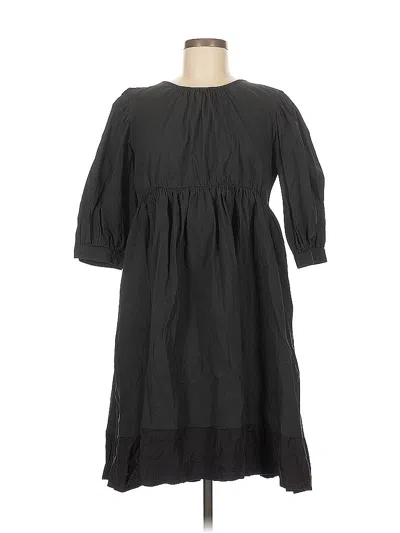 Pre-owned Zara Casual Dress In Black