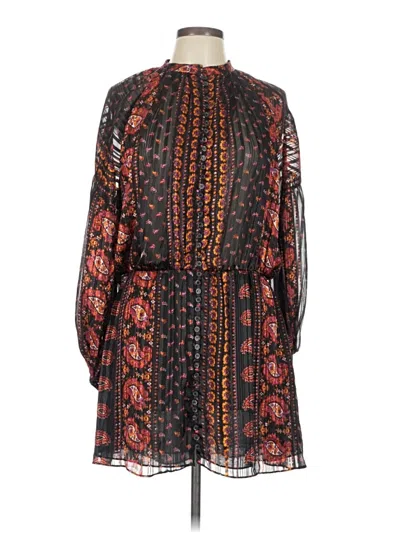 Pre-owned Zara Casual Dress In Black