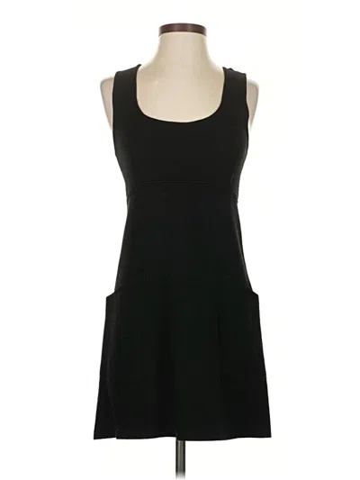 Pre-owned Zara Casual Dress In Black
