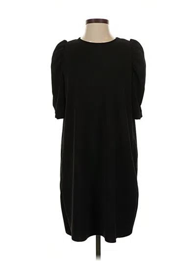 Pre-owned Zara Casual Dress In Black