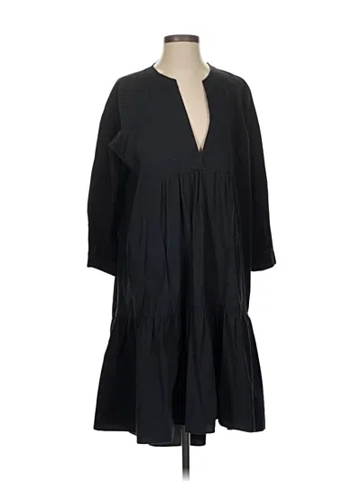 Pre-owned Zara Casual Dress In Black