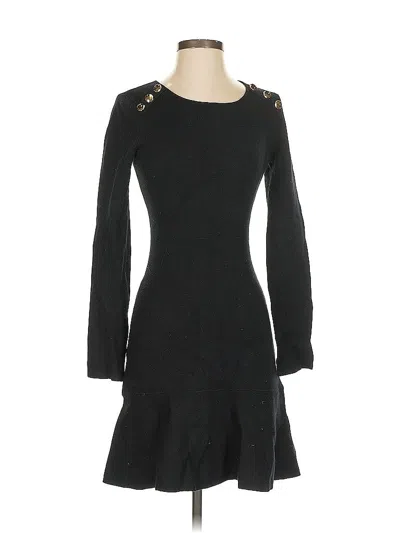 Pre-owned Zara Casual Dress In Black