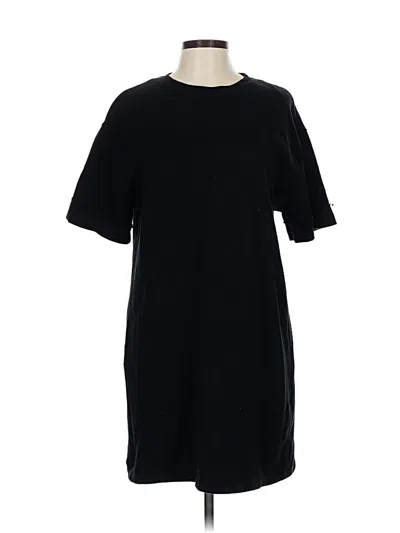 Pre-owned Zara Casual Dress In Black