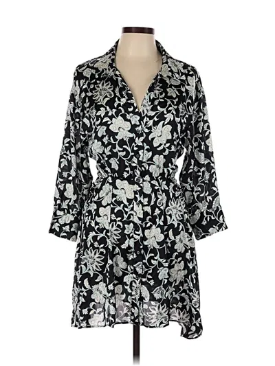 Pre-owned Zara Casual Dress In Black