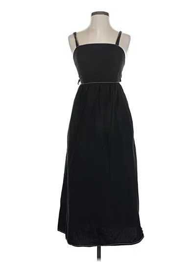 Pre-owned Zara Casual Dress In Black