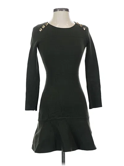 Pre-owned Zara Casual Dress In Black