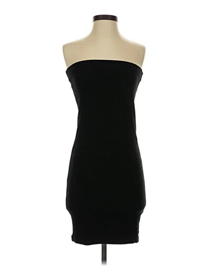 Pre-owned Zara Casual Dress In Black