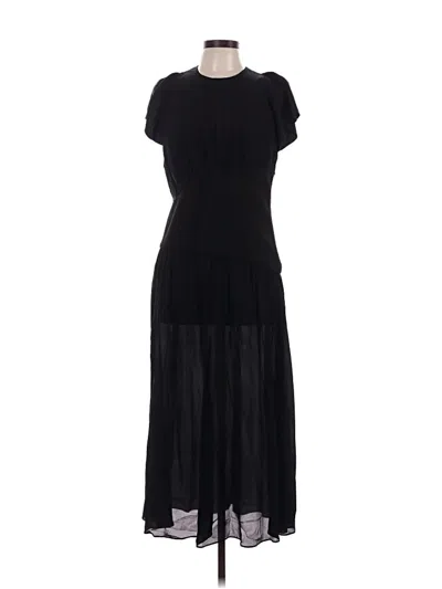 Pre-owned Zara Casual Dress In Black