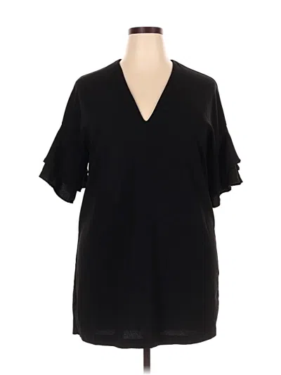 Pre-owned Zara Casual Dress In Black