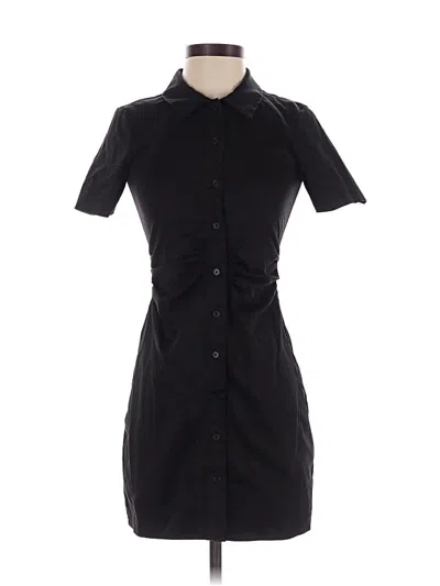 Pre-owned Zara Casual Dress In Black