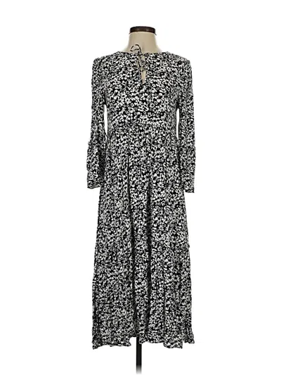 Pre-owned Zara Casual Dress In Black