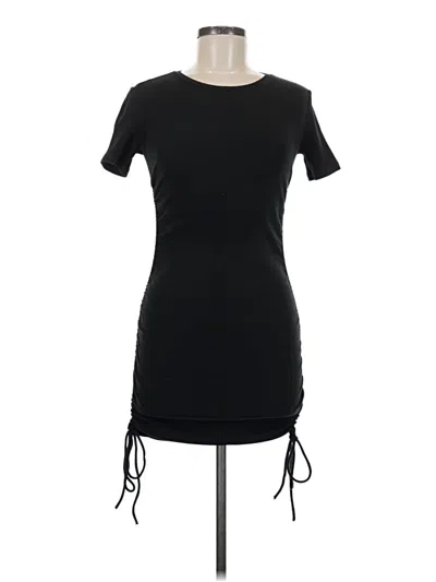 Pre-owned Zara Casual Dress In Black