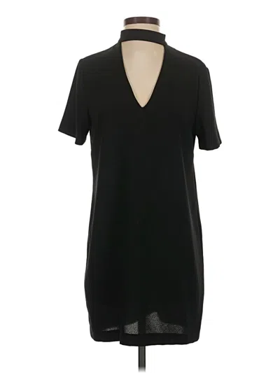 Pre-owned Zara Casual Dress In Black