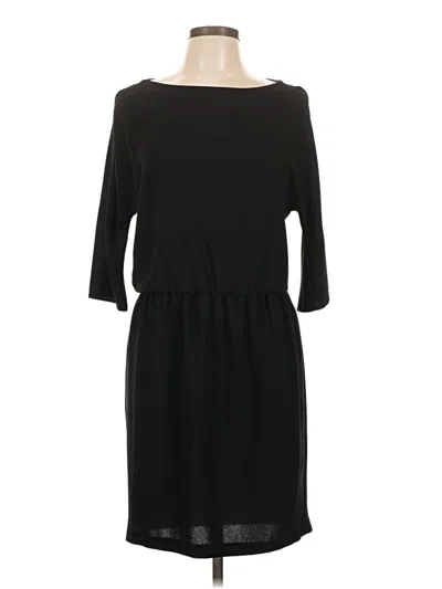 Pre-owned Zara Casual Dress In Black