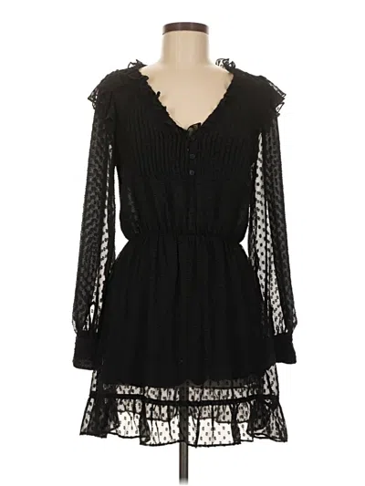 Pre-owned Zara Casual Dress In Black