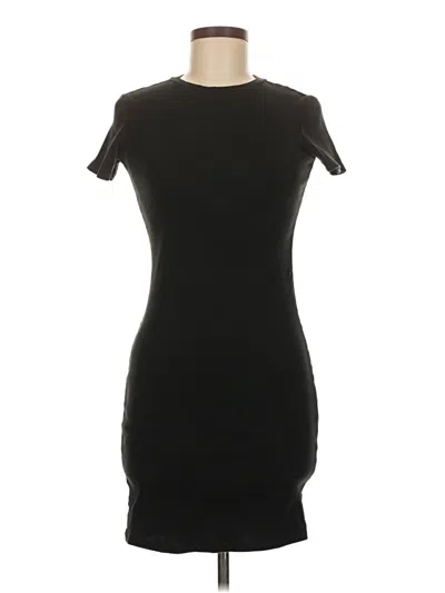 Pre-owned Zara Casual Dress In Black