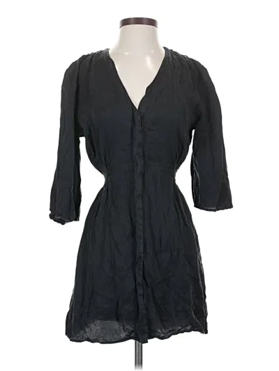 Pre-owned Zara Casual Dress In Black