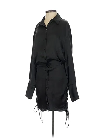Pre-owned Zara Casual Dress In Black