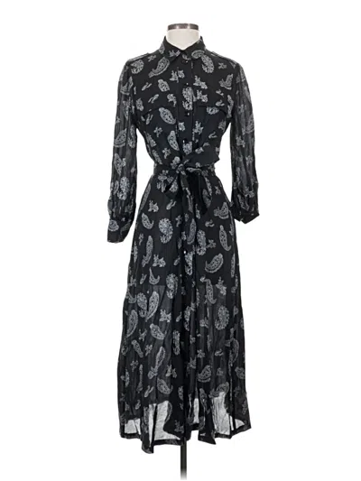 Pre-owned Zara Casual Dress In Black