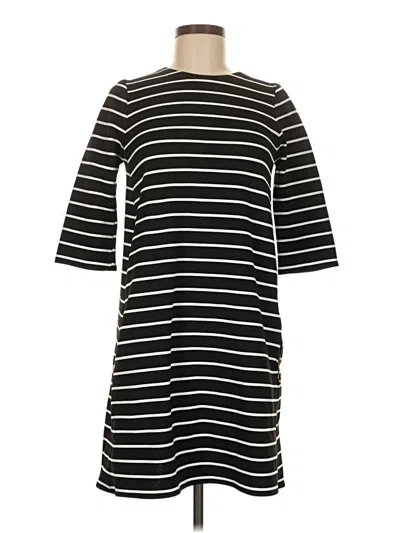 Pre-owned Zara Casual Dress In Black