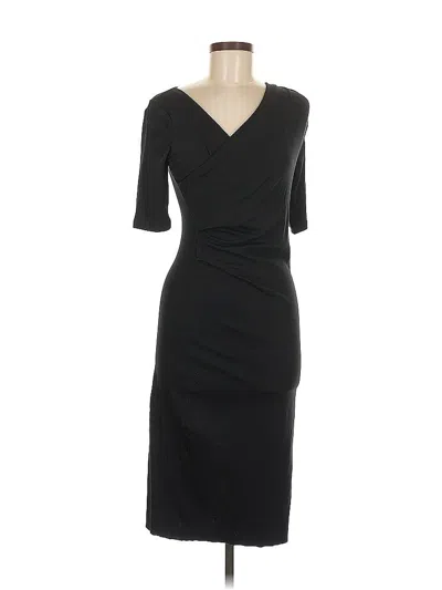 Pre-owned Zara Casual Dress In Black