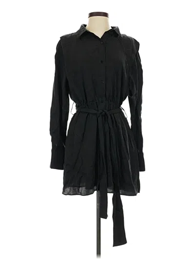 Pre-owned Zara Casual Dress In Black