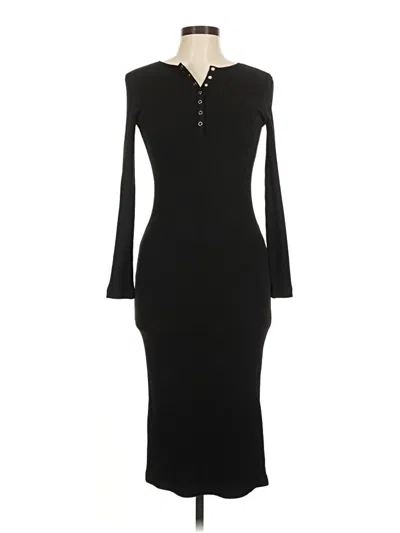 Pre-owned Zara Casual Dress In Black