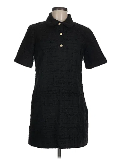 Pre-owned Zara Casual Dress In Black