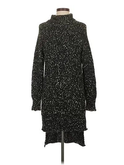 Pre-owned Zara Casual Dress In Black