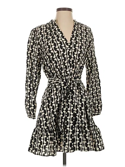 Pre-owned Zara Casual Dress In Black