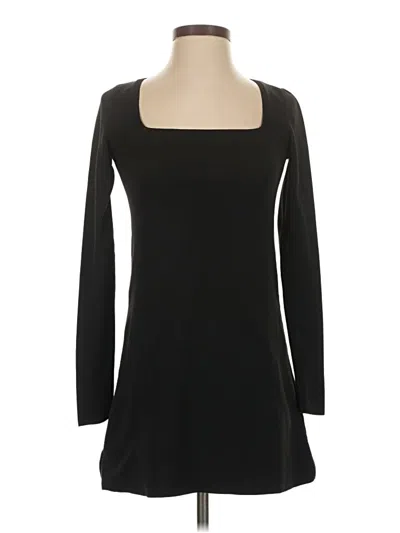 Pre-owned Zara Casual Dress In Black