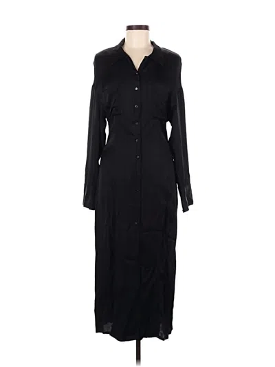 Pre-owned Zara Casual Dress In Black