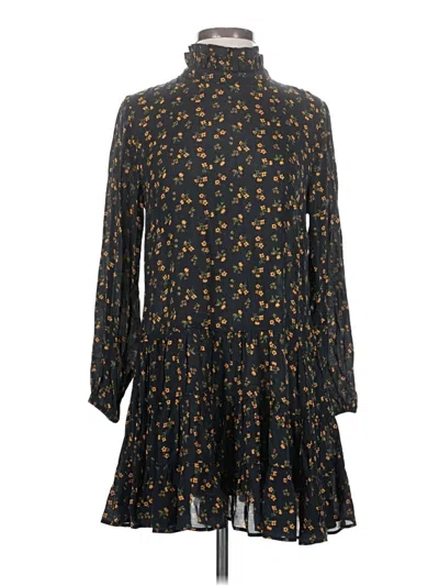 Pre-owned Zara Casual Dress In Black