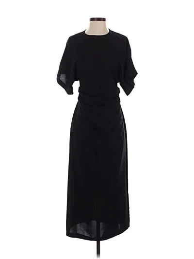 Pre-owned Zara Casual Dress In Black