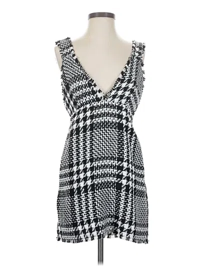 Pre-owned Zara Casual Dress In Black