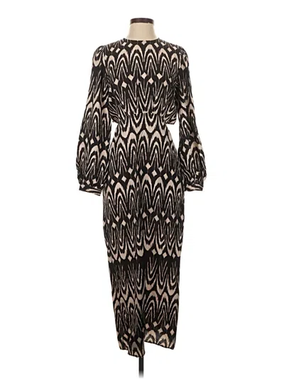 Pre-owned Zara Casual Dress In Black