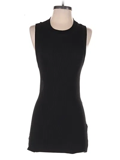 Pre-owned Zara Casual Dress In Black